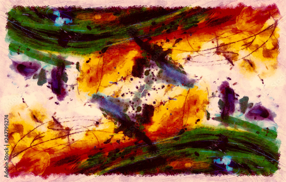 Poster abstract paintng background and color effect, color background.