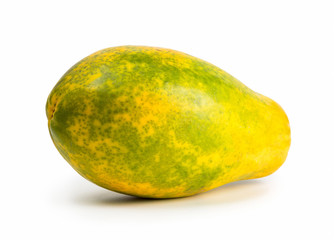 papaya isolated on white background