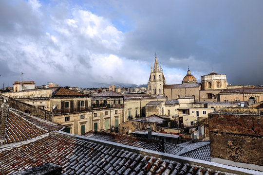 La neve sui tetti di Acireale - 94