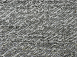 Background, fabric gray flax handmade.