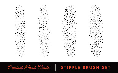 Stipple Brush Set for Texturing and Shadow (Light) - obrazy, fototapety, plakaty