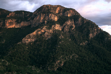 panoramic landscape of the Turkish mountains 