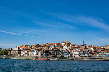 Naklejka na ściany i meble Porto, old town cityscape on the Douro River