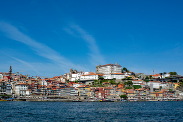 Porto,  old town cityscape on the Douro River