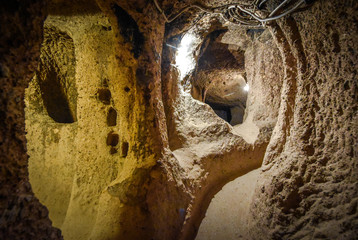 Kaymakli Underground City is contained within the citadel of Kaymakli in the Central Anatolia Region of Turkey