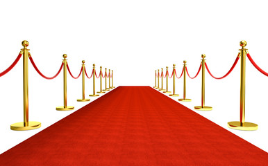 red carpet with barrier