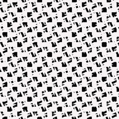 Abstract pattern. Seamless black and white texture.