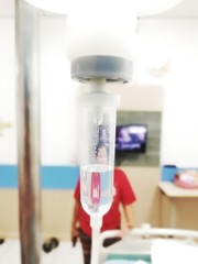 Patients are receiving saline in bed.