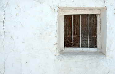 Vieille fenêtre à Baños de Cerrato, Castille et León, Espagne