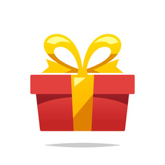 Cartoon gift box vector isolated
