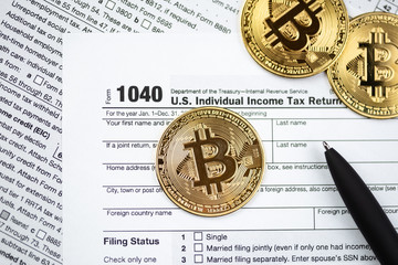 Bitcoins with US tax form 1040