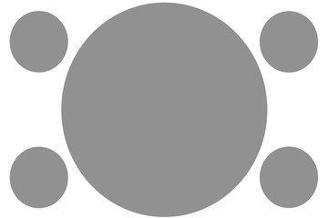 Circular Colored Banners - Gray Circles. Can be used for Illustration purpose, background, website, businesses, presentations, Product Promotions etc. Empty Circles for Text, Data Placement.