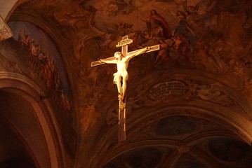 Jesus Christ in Cathedral of Asti Italy	