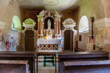 Friedhofskapelle Maria im Fels in Beram in Kroatien