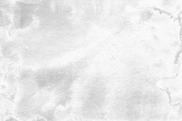 Naklejka premium Silver watercolor and ink paper textures on white background. Chaotic stylish abstract organic design.