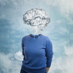 head in the clouds