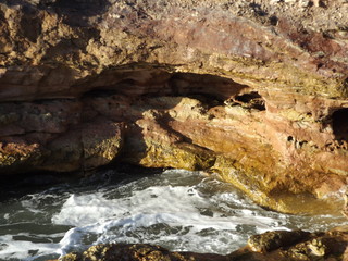 waterfall in the mountains