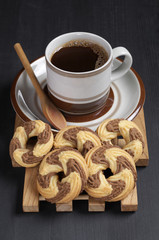 Shortbread cookies and coffee