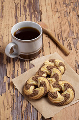 Cookies and coffee cup