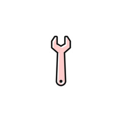 Wrench vector icon