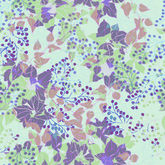 Beautiful seamless floral pattern background.