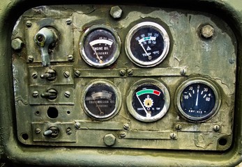 Old rusty gauges