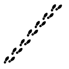 footprints vector icon