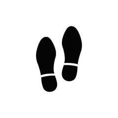 footprints vector icon