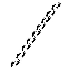 footprints vector icon