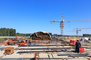 Construction site scene