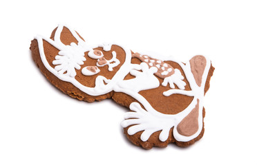ginger cookie hare isolated