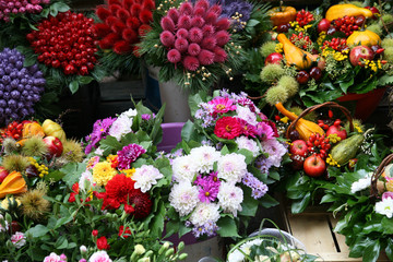 Fototapeta na wymiar Zagreb flower market