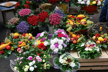 Fototapeta na wymiar Zagreb flower market