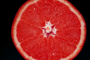 popart juicy multi-colored orange on a dark background