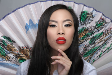 Portrait of beautiful young asian woman