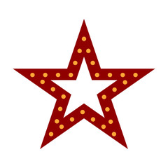 Winter Christmas Decoration Star - Xmas Holiday Digital Graphic Design Isolated Illustration