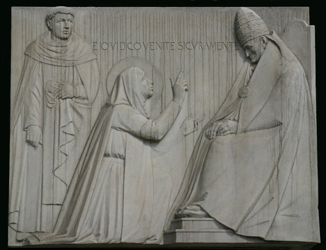 Relief, Saint Catherine of Siena, Rome