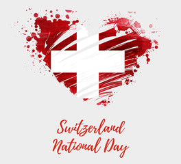 Switzerland National day background.