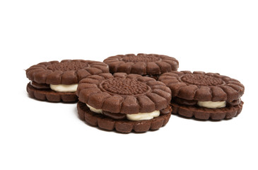 sandwich cookie isolated