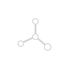 Molecule. flat vector icon