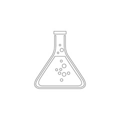 Erlenmeyer Flask. flat vector icon