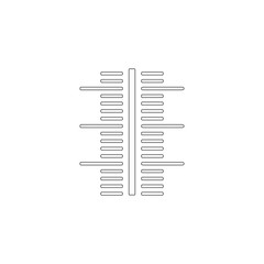 thermometer. flat vector icon