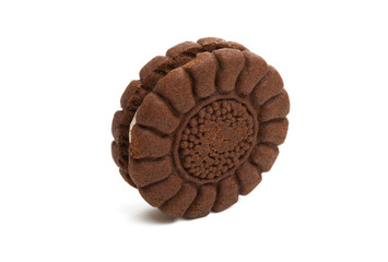 sandwich cookie isolated