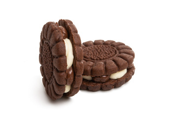 sandwich cookie isolated