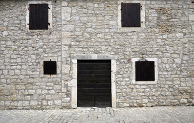 Fototapeta na wymiar Old historic house in Nin, Croatia