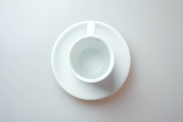 white cup of coffee top
