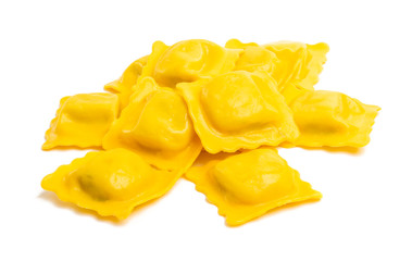 square ravioli isolated