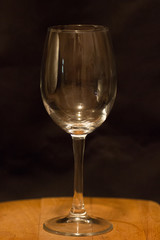 empty wine glass