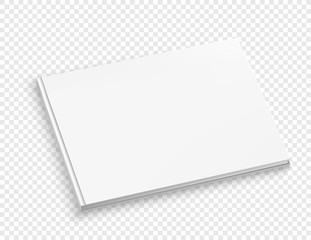 Blank white book