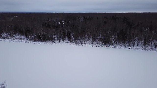 Winter landscape of the museum of I.E. Repin